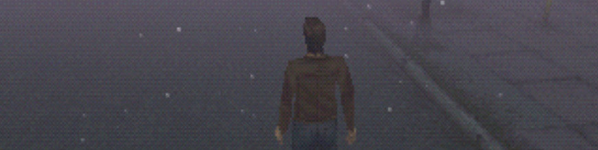 Screen from Silent Hill which is famous for heavy dithering use